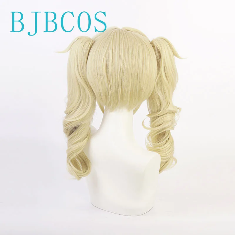 Парик для косплея из игры Genshin Impact Барбара светло-желтый Deaconess 40 см льняной с