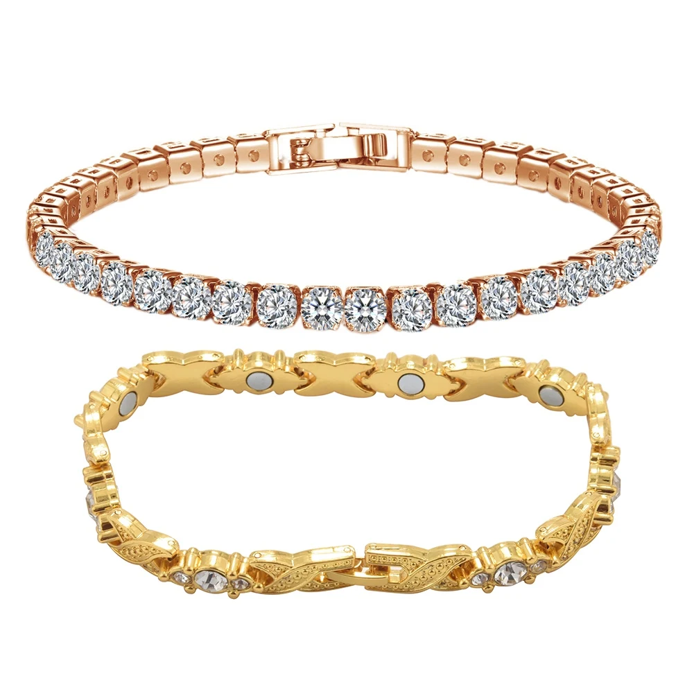 2 шт. браслет цепочка с фианитом|Цепочки и браслеты| |