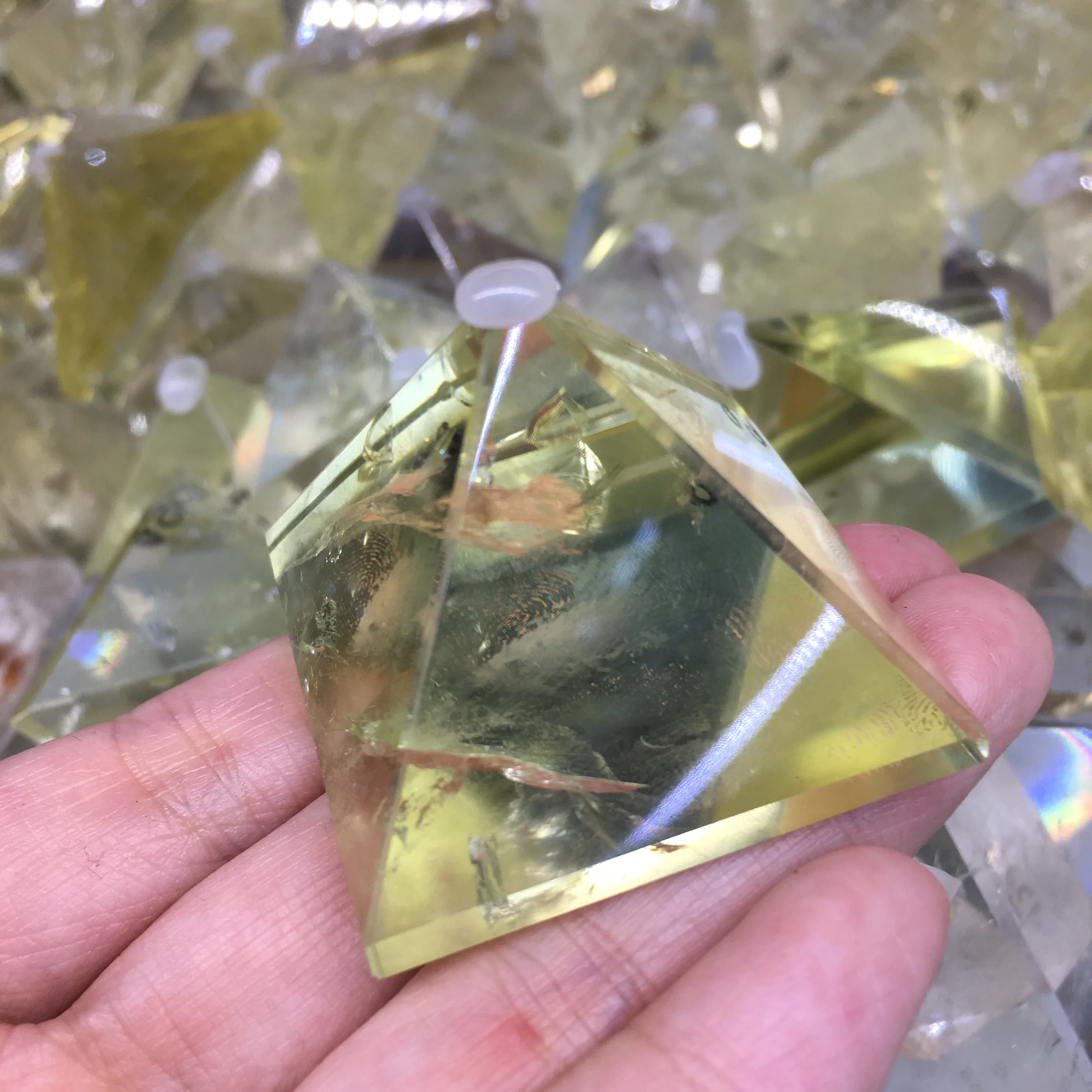 

4 см Природный цитрин кристалл Пирамида драгоценный камень минерал отлично подходит для медитации лечения дома украшение чакра камень «Reiki...