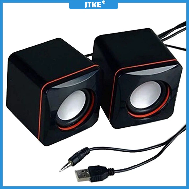 Портативный мини-USB-динамик JTKE компактный маленький квадратный аудиоразъем 3 5 мм