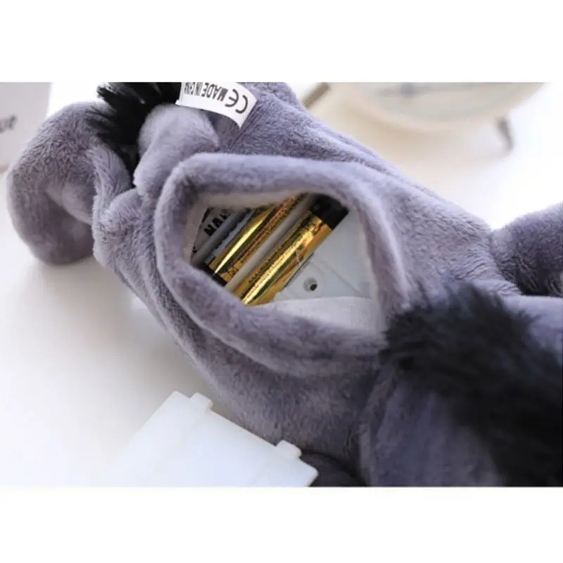 Мультяшный плюшевый осел лошадь корова Кукла звука музыкальная песни Запись