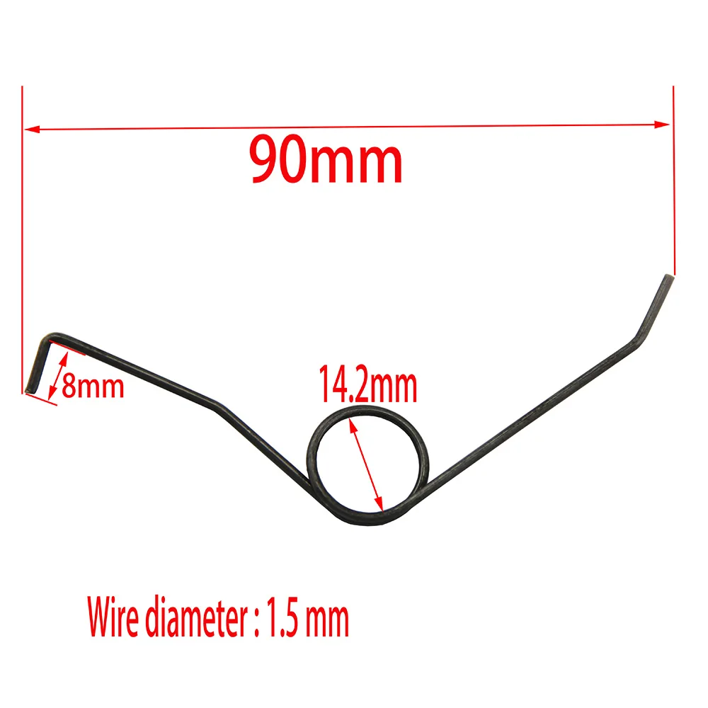 5 наборов кнопка диаметром 7 мм нажимная пружина для круглой трубки 12-50