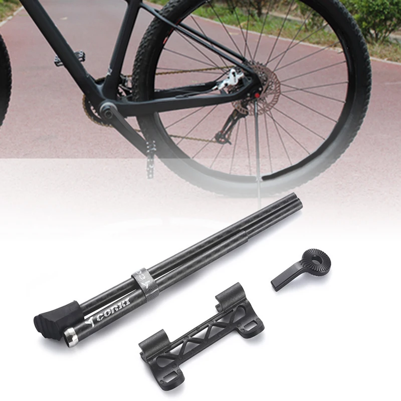 Велосипедное углеродное волокно Kickstand Quick Release Stick прочная боковая подставка черные детали аксессуары практичный легкий дизайн