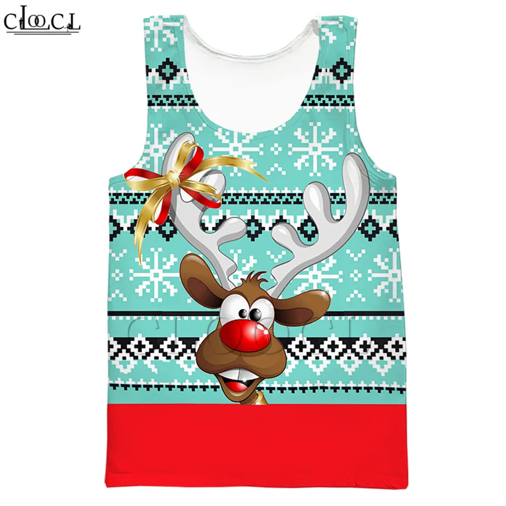 Merry Christmas Мужская Женская Футболка Harajuku 3D принт Jingle Bell Рождественский северный