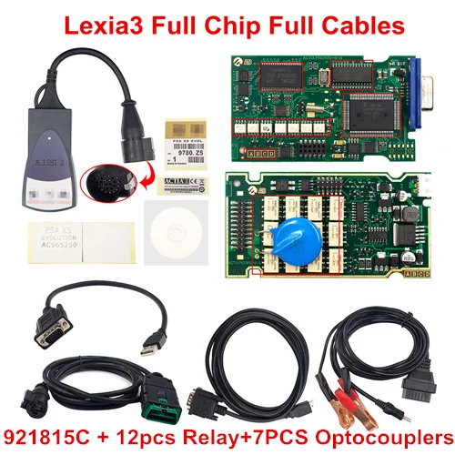 Lexia3 FullChip cab Lexia3 Psacom Psa-com Bluetooth автоматический диагностический сканер для peugeot, для Citroen Psa Com Замена Lexia-3 полный чип Pp2000 Diagbox - Цвет: Lexia3 FullChip cab