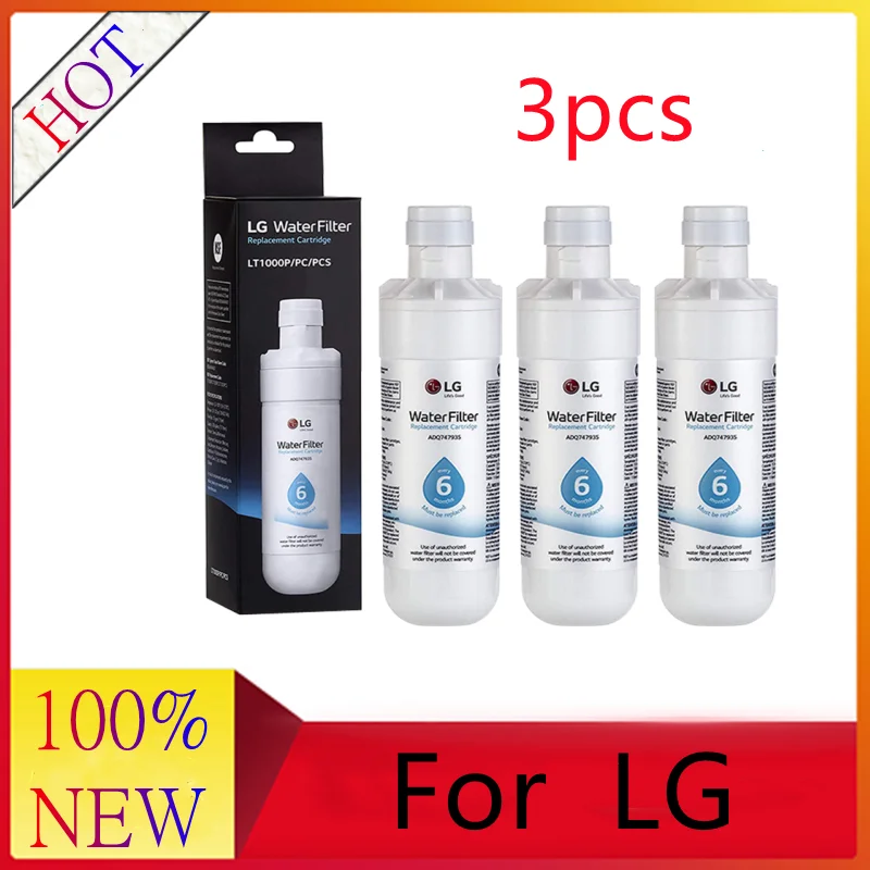 

Substitua lg lt1000p, adq74793501, adq74793502, mdj64844601, kenmore 46-9980, 9980 filtro de geladeira (3 pacotes)