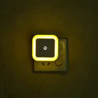 Ночник с американской вилкой и датчиком освещенности, квадратный светсветильник льник в виде бабочки для спальни, украшение для сна