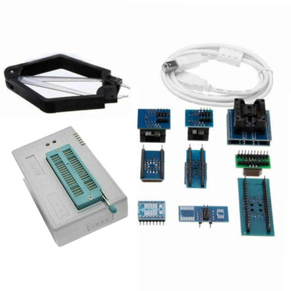 Mini Pro TL866CS USB биос универсальный программатор комплект высокоскоростной W/9