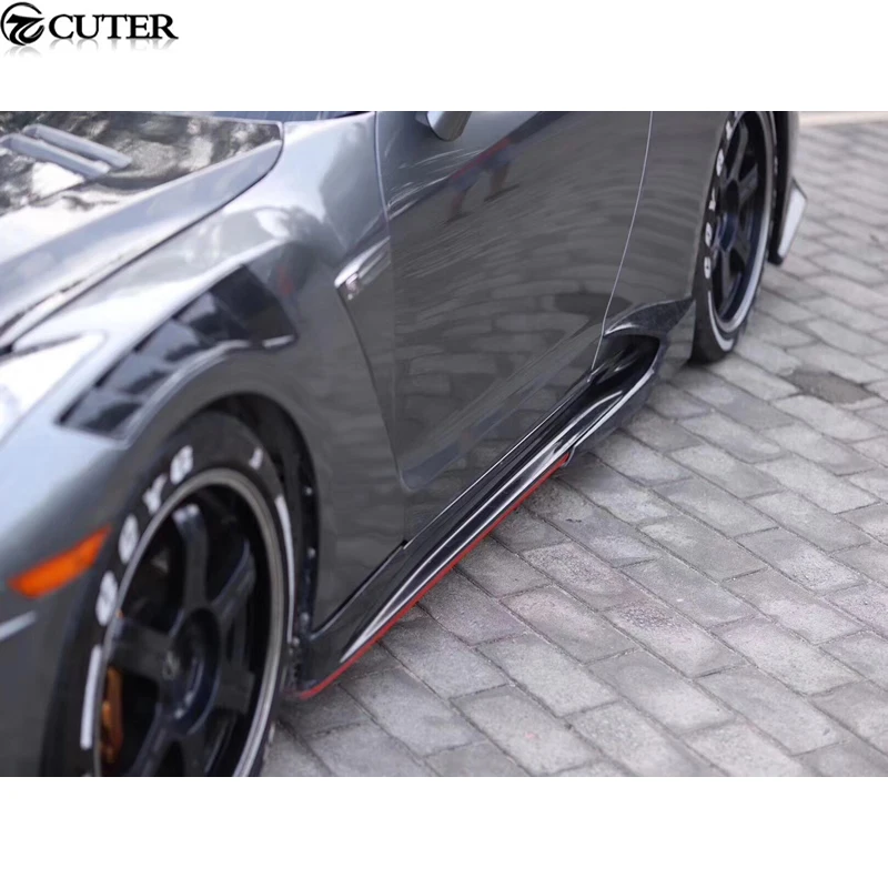 GTR GT R R35 комплект для кузова автомобиля задний бампер боковые юбки спойлер Nissan nismo