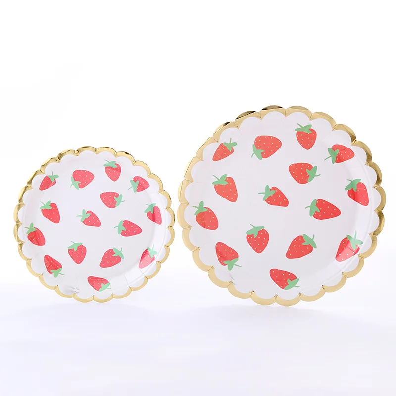 10 шт/партия креативные вечерние одноразовые лоток для бумажной посуды лимон