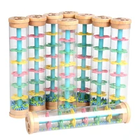 children rain rattle rainstick musical puzzle toy learning toy kids wooden fun science educational toys baby for 1 2 3 years