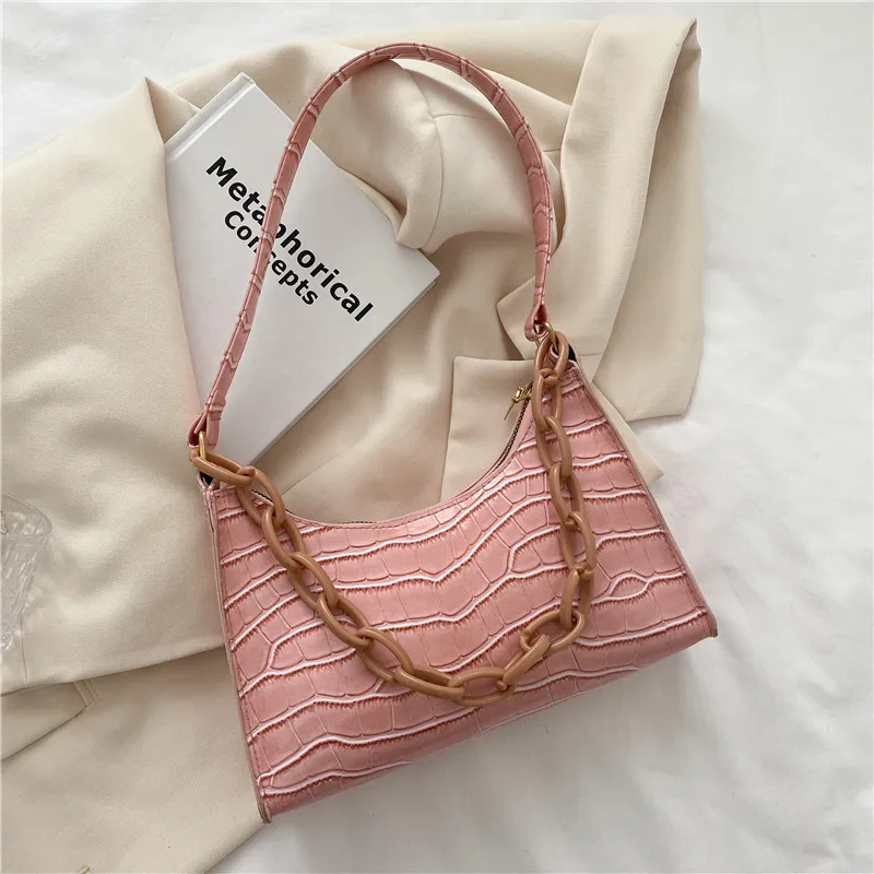 

Messenger Handbags Retro Alligator Pattern Women shoulder bags Flap New PU Leather Casual Solid crossbody bags for women Bolsas