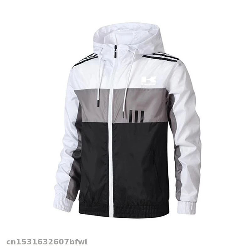 Ветрозащитная Мужская куртка с капюшоном легкая водонепроницаемая ветровка на