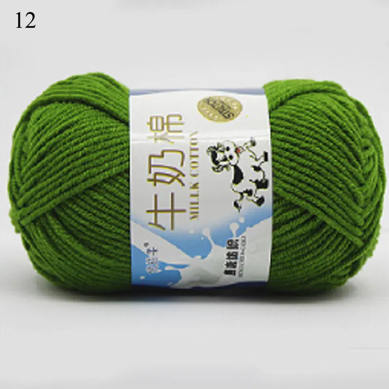 

5-ply DIY Sweater Worsted Cotton Thread Eco-Dyed Crude Yarn Colorful Hand Knitting Comfortable Needlework Fashion Cotton Thread