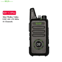 wln kd c1 plus mini walkie talkie uhf 400 470 mhz 5w with 16 channels two way radio upgrade vision for kd c1 kdc1plus