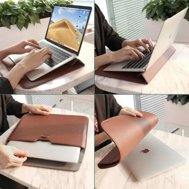 Чехол подставка для ноутбука Apple Macbook Air 13 Pro 16 12 11 15 чехол mac 3 A1989 A1990 A1932 рукав