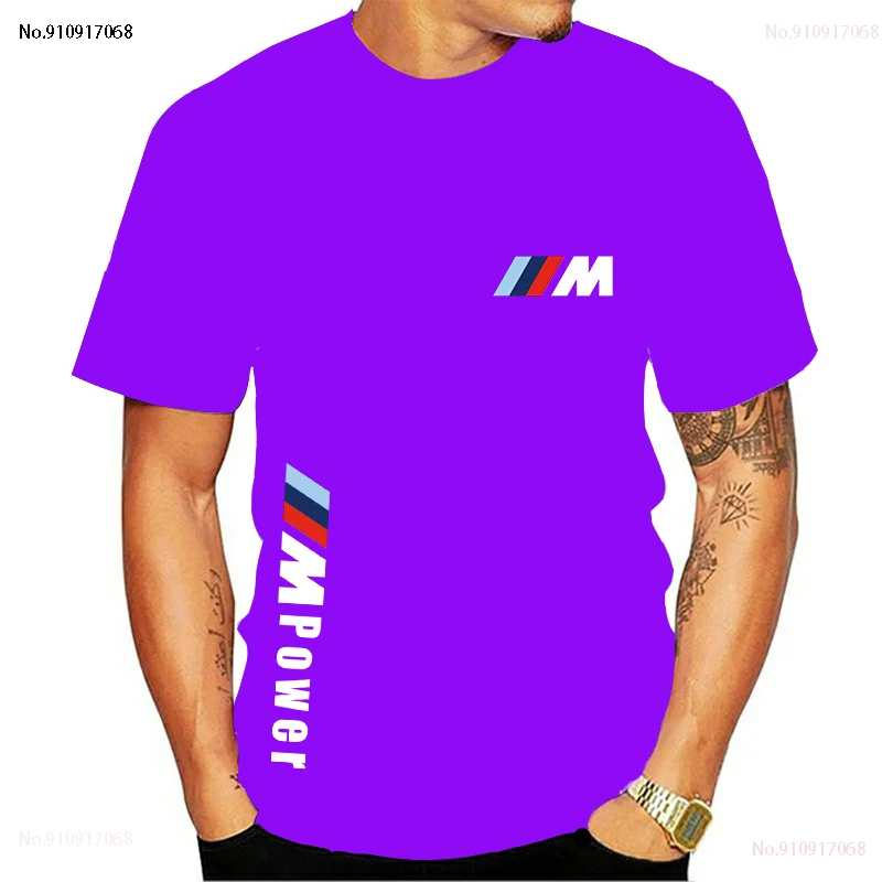 

2021 BMW M Power summer cotton men's funny top casual short-sleeved solid color unisex round neck hip-hop T-shirt sports top