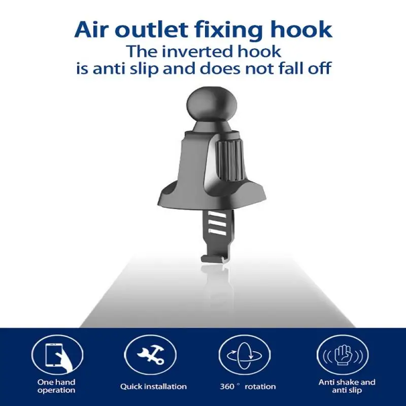 

Universal Air Vent Car Holder Clip 13/15/17mm Ball Head 360 Gravity Windshied Stand Bracket Car Phone Stand Magnetic Support