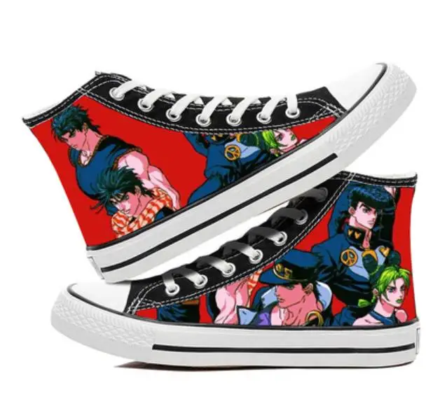 

Anime cartoon students high help cosplay cos JoJo's Bizarre Adventure shoes canvas fashion shoes casual comfortable men women