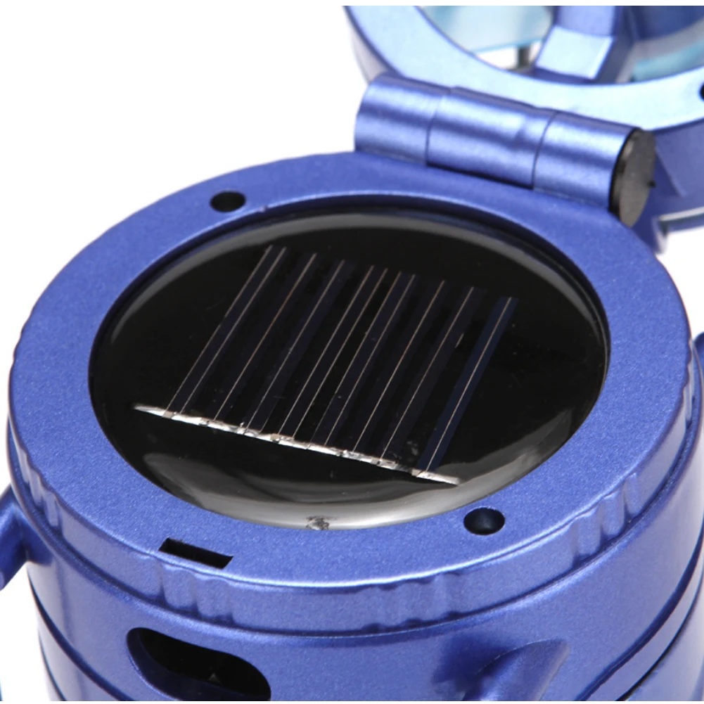 

Solar LED Lantern With Fan Camping Hiking Portable USB Rechargeable Outdoor Double Lights Outdoor Equipment For Emergency Outage