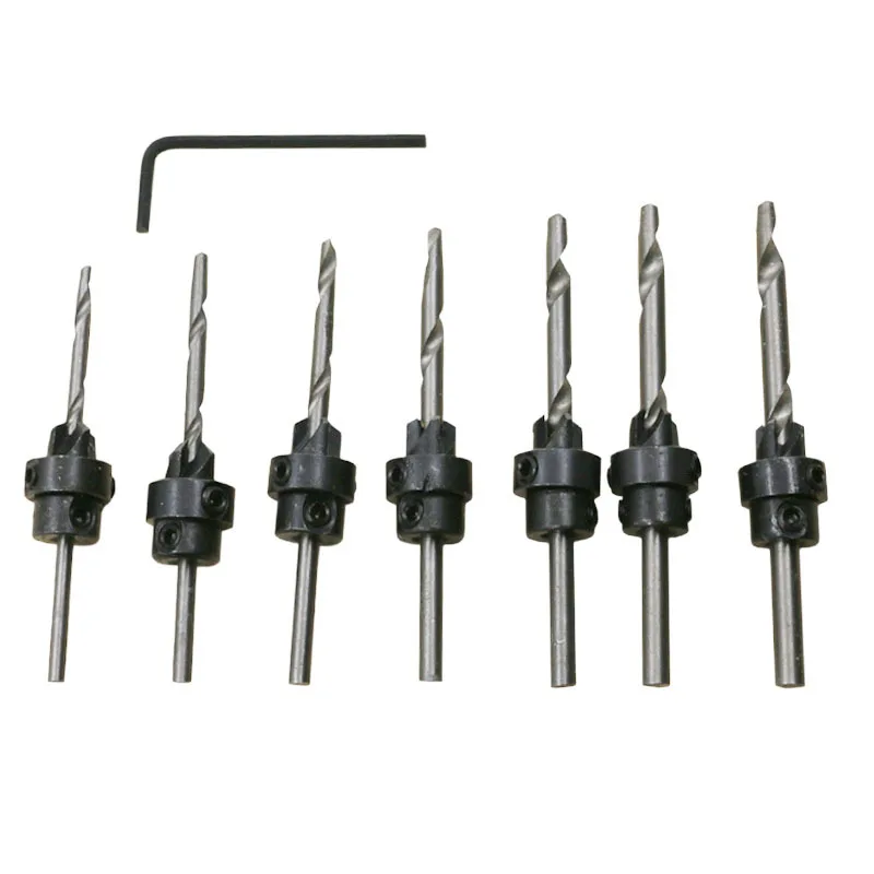 1 Набор зенкеров набор сверл для деревообработки деревянные винтовые сверла