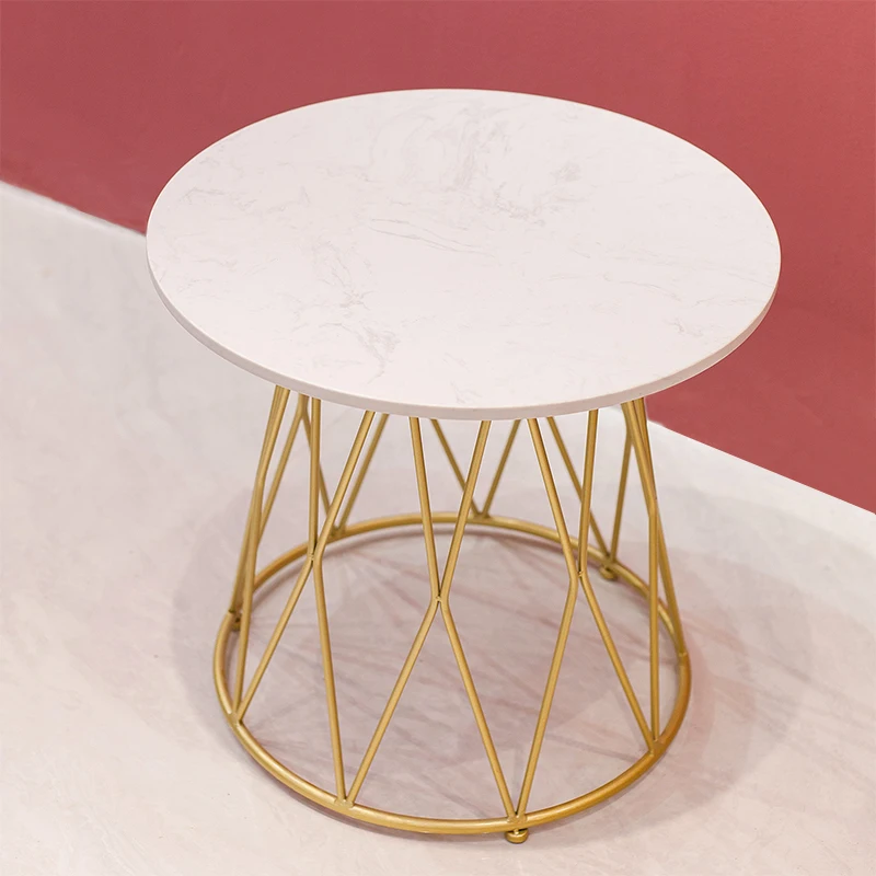 

Маленький кофейный столик TT, мраморный скандинавский светлый роскошный и простой индивидуальный креативный домашний Железный Круглый чай...