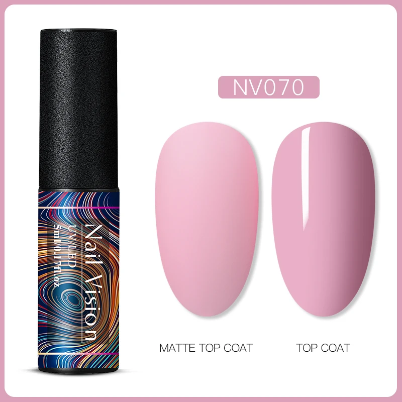 S06665 Nail Vision 60 цветов Матовый УФ-гель для ногтей 5 мл чистый цвет матовое верхнее покрытие Впитывающее полуперманентный Гель-лак для ногтей - Цвет: S06665
