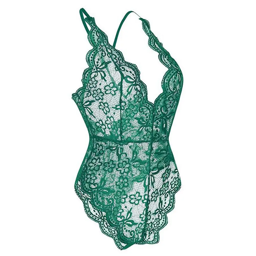 

Sexy Underwear Multicolor Backless One-piece Slim V-Neck Female Erotic Lace Lingerie Hot Sale New Multicolor