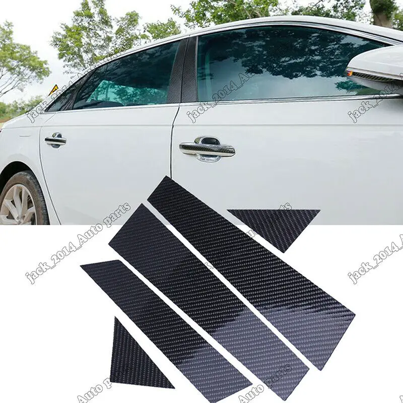 

Отделка столба окон автомобиля из настоящего углеродного волокна для Audi A4 B9 2017-2018