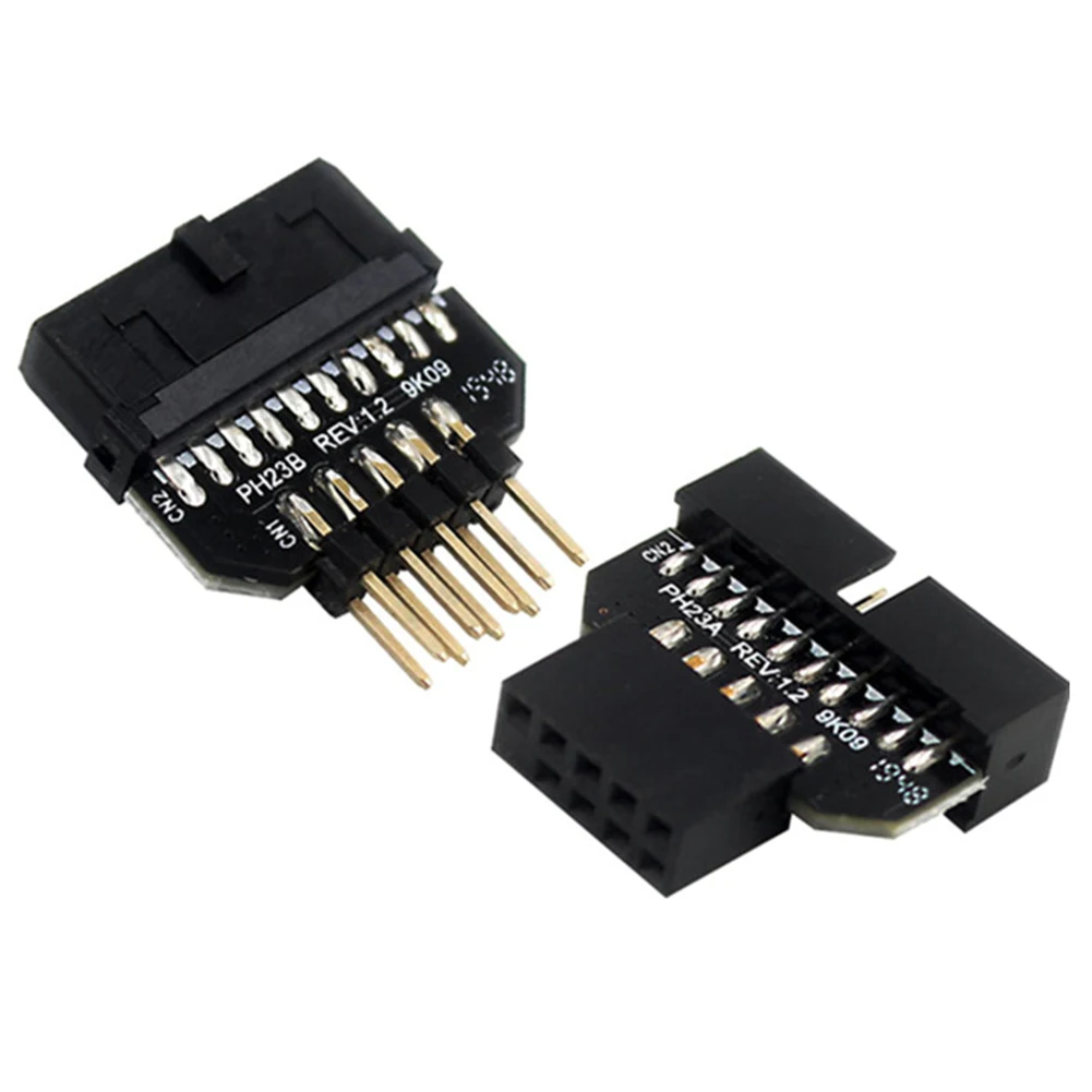 Материнская плата USB2.0 9-pin к USB3.0 19pin передняя панель разъем USB 3 0 19/20pin 2 9-контактный