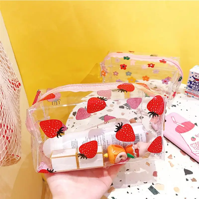 Косметичка с рисунком из мультфильма в Корейском стиле, женская косметичка, сумка для туалетных принадлежностей, водонепроницаемая косметичка, Прямая поставка