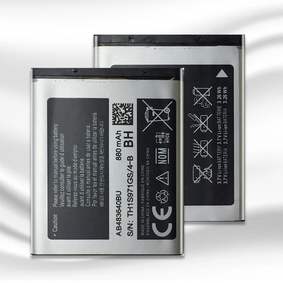 880 мА/ч AB483640BU для Samsung батарея SL M608 J600 J608 B3210 C3050 E740 E748 F110 F118 F619 G618 J218