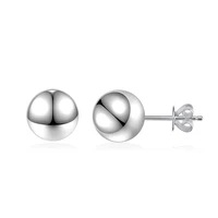 gw 925 sterling silver stud earrings cute small ball earrings for women korean style trendy earrings pendientes aretes w4