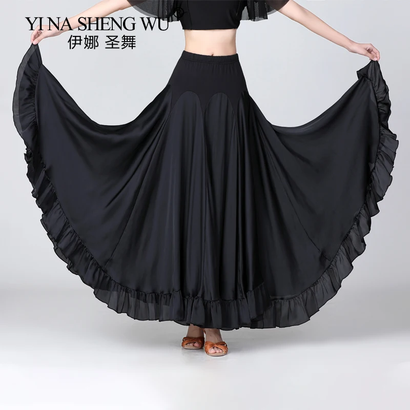 

Belly Dance Big Skirt Skirt Women Oriental Belly Dance Skirt Female International Dance Clothes Long Design 540 Degrees Skirt