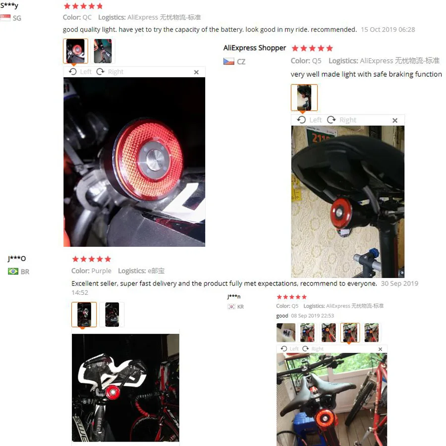 Q5 велосипеда вспышка светильник велосипед задний Авто старт/стоп сигнал