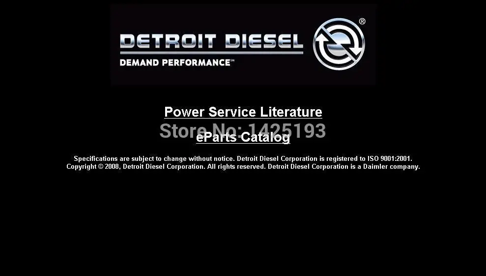 

Detroit Diesel Power Service Literature On-Highway DVD 2008