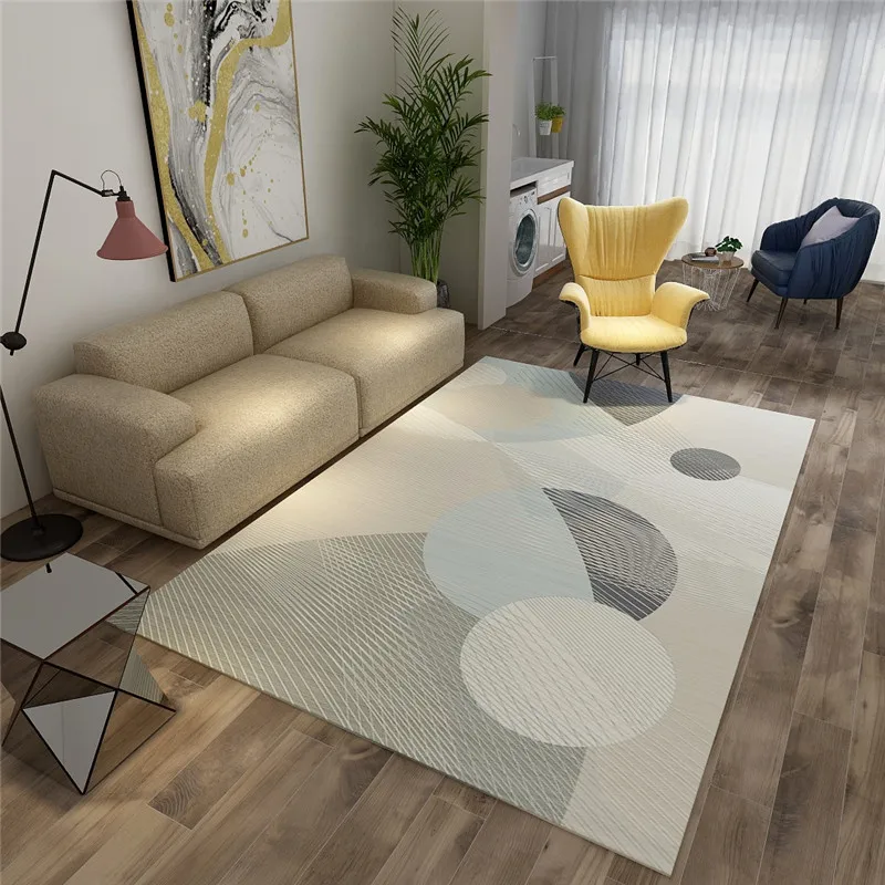 Modern Nordic Style Geometric Pattern Rugs Living Room Sofa Bedroom Carpets for Children's Room Bedroom Decor