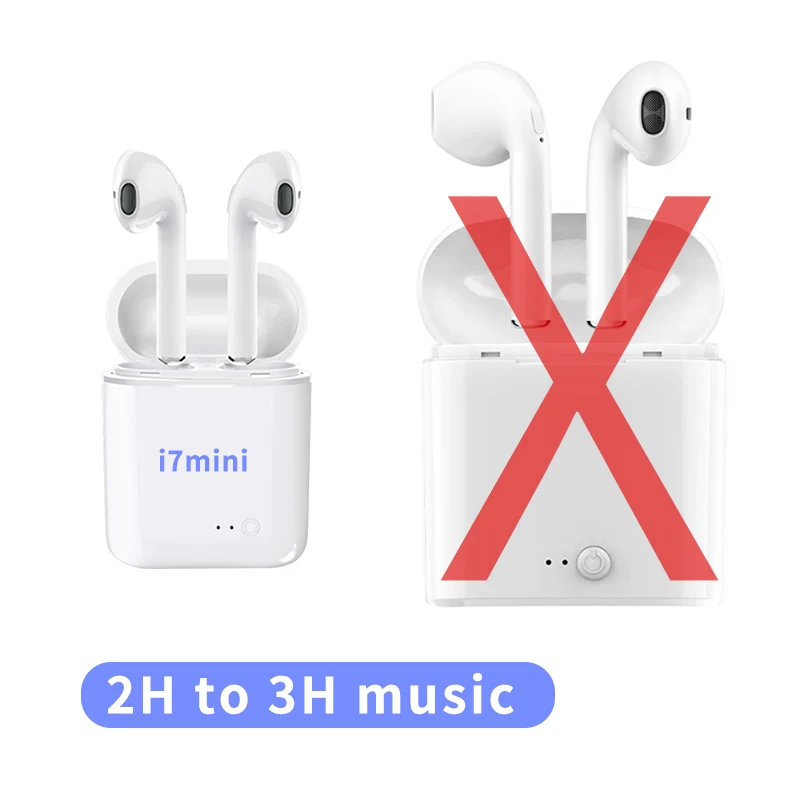 Mangoman i7s Tws Wireless Headphones Bluetooth Earphones Air Earbuds Handsfree in ear Headset wireless bluetooth headphones i7s - Цвет: I7MINIWT