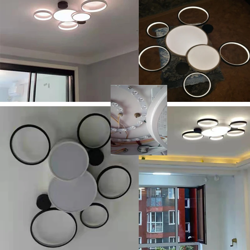 $53.25 Nordic LED Living Room Bedroom Ceiling Light Dining Room Kitchen Pendant Light With Remote Control Villa Light Dimmable Light
