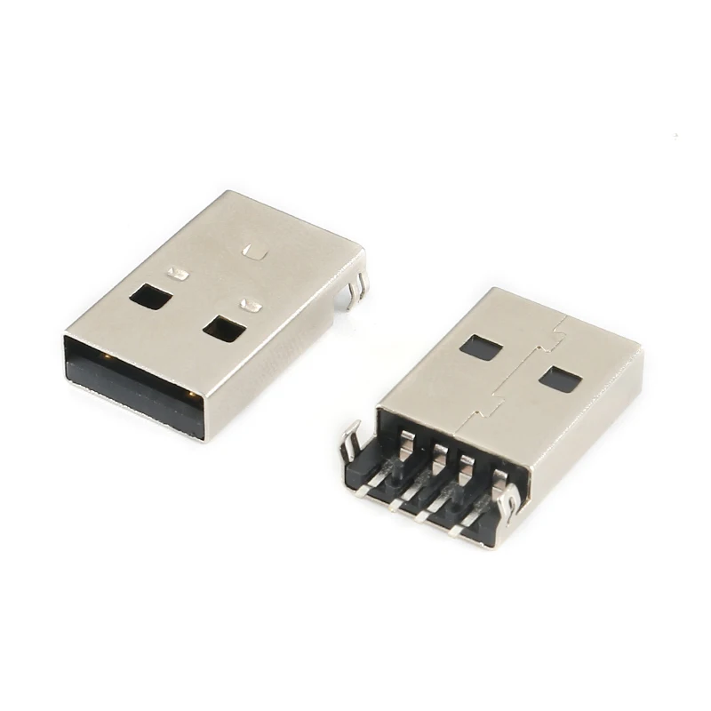 10 шт./лот USB 2 0 разъем типа A 4-контактный AM для пайки 5 SMT кабель | Обустройство дома