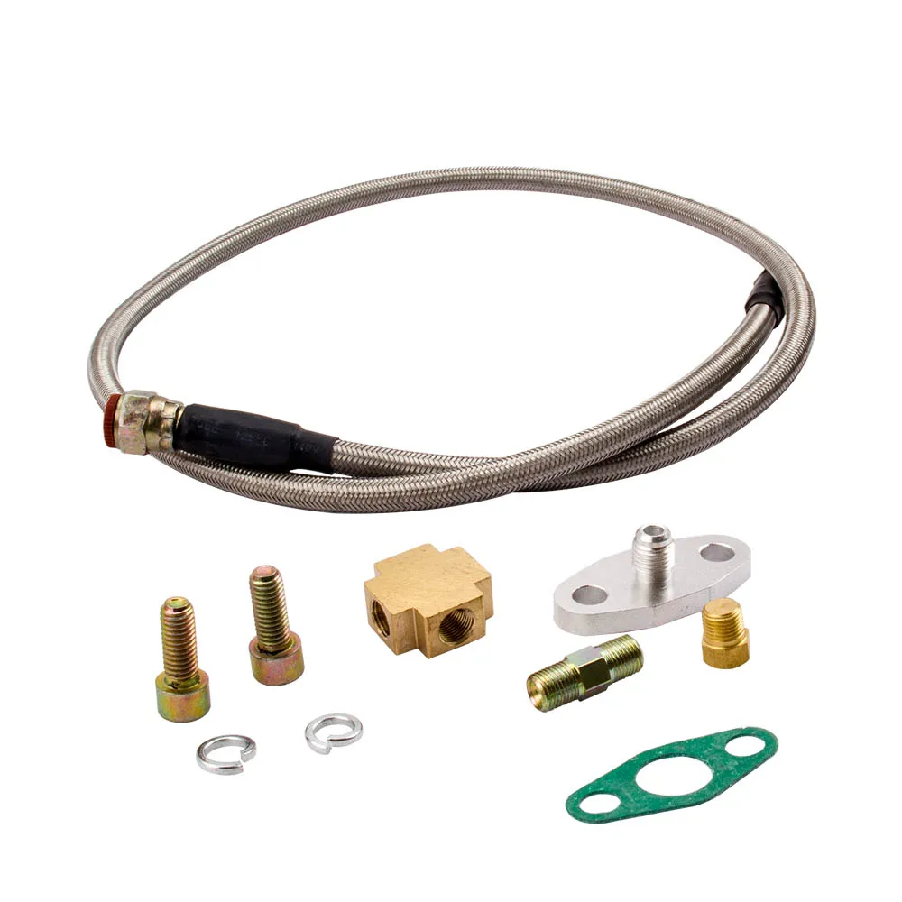 Новый универсальный комплект масляной линии для турбокомпрессора T3 T4 T70 Turbo |