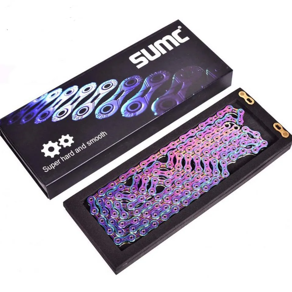 

Bicycle chain Rainbow SUMC mountain bike road bike shifting chain 11S Chain 12 speed Chain MTB CHAIN for M8000 M6000 M9100 M610