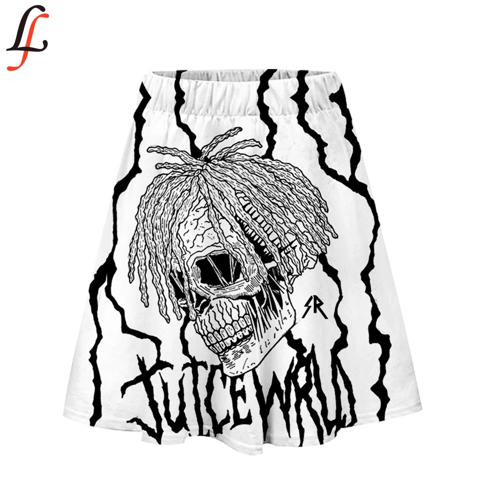 Женская юбка Juice Wrld модная уличная короткая в стиле Харадзюку Повседневная