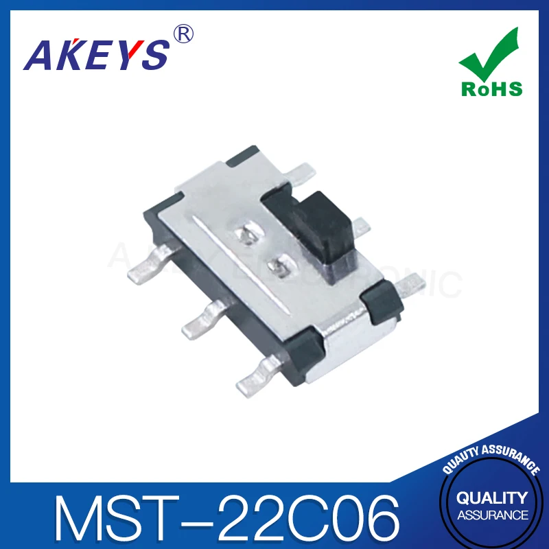 20PCS MST-22C06 G2 Smiling Face Switch with Point Six-legged Two-step Vertical Mini-dial Patch Post |