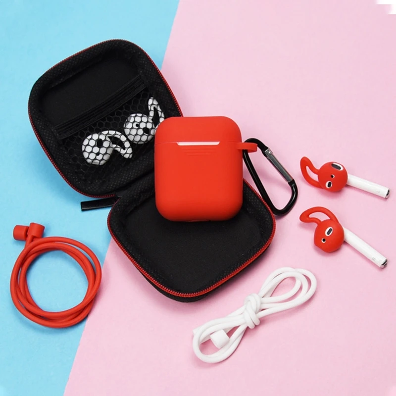 

7 in 1 Soft Silicone Case For Airpods 2/1 Protector Fundas Airpods Case For Apple Earphones Airpods 2 Case Charging Box Bags