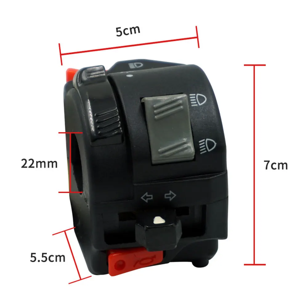 1 шт. Универсальный 22 мм переключатель ручки мотоцикла сиденья комбинированный