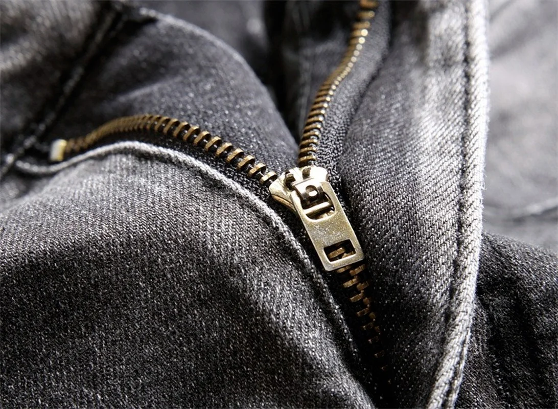 

Original Design New European American Embroidered Small Straight Men's Micro-stretch Jeans Trendy Men's Pant Streetwear Harajuku