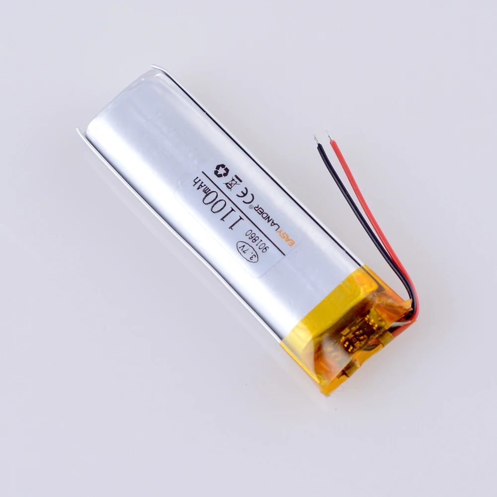 10 шт./лот 3 7 V 1100mAh 901860 литий-полимерный литий-ионный аккумулятор для bluetooth