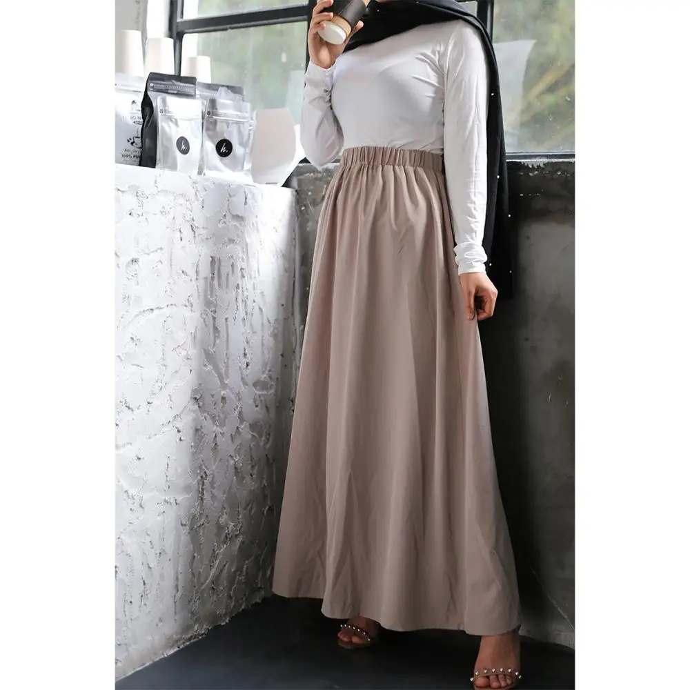 

2020 Fashion New Plus Size Women's High Waist Slimming Skirt Islamic Turkey Elegant Skirt Middle East Arabic Dress