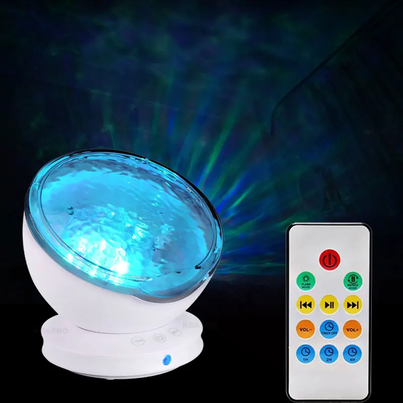 

USB Ozean welle projektor Starry Sky Aurora LED Nacht Licht fernbedienung Projektor Neuheit Lampe schlafzimmer kinder atmosphre